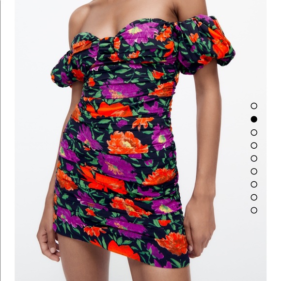 Zara Floral Print Dress - Picture 2 of 11